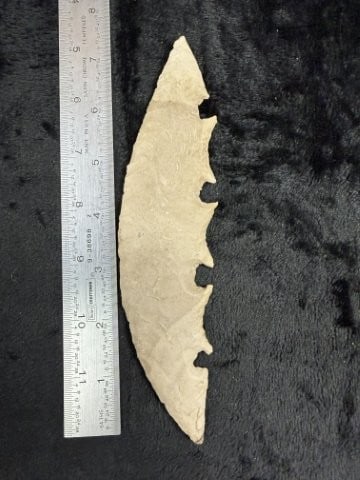 Tussinger Eccentric Indian Artifact Arrowhead: KEY WORDS: INDIAN ARTIFACT ARTIFACTS ARROWHEAD ARROWHEADS NATIVE AMERICAN MISSISSIPPIAN QUAPAW CADDO POTTERY COINS MORGAN DOLLAR PEACE DOLLAR SILVER COINS. All coins have been Sigma tested for