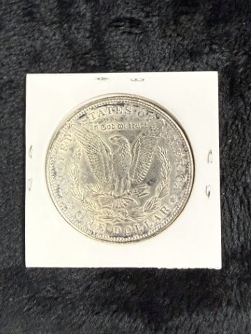 1889 UNC Morgan Silver Dollar Coin - 2