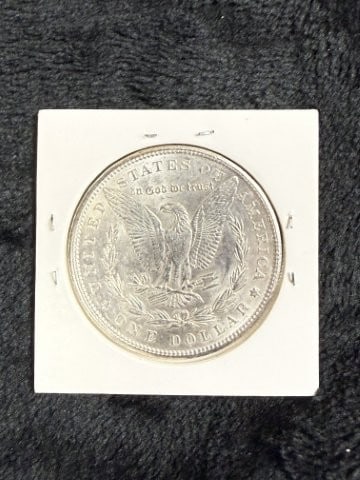 1900 UNC Morgan Silver Dollar Coin - 2