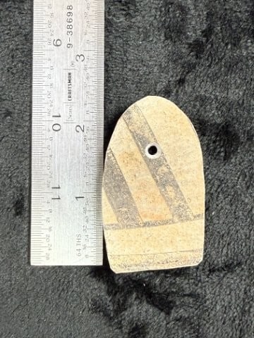 Anastazi Pendant Indian Artifact Arrowhead: KEY WORDS: INDIAN ARTIFACT ARTIFACTS ARROWHEAD ARROWHEADS NATIVE AMERICAN MISSISSIPPIAN QUAPAW CADDO POTTERY COINS MORGAN DOLLAR PEACE DOLLAR SILVER COINS. All coins have been Sigma tested for