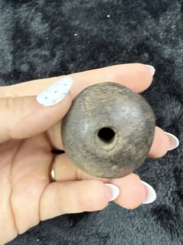 Pottery Bead Indian Artifact Arrowhead - 2