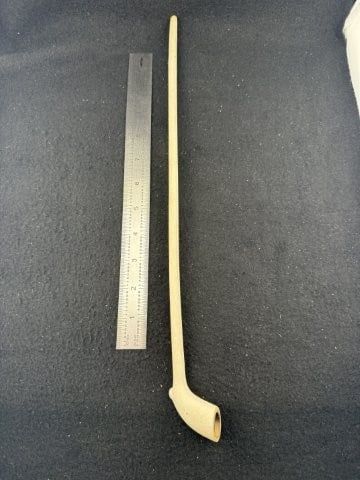 Rare Long Stemmed Trade Pipe Indian Artifact Arrowhead: KEY WORDS: INDIAN ARTIFACT ARTIFACTS ARROWHEAD ARROWHEADS NATIVE AMERICAN MISSISSIPPIAN QUAPAW CADDO POTTERY COINS MORGAN DOLLAR PEACE DOLLAR SILVER COINS. All coins have been Sigma tested for