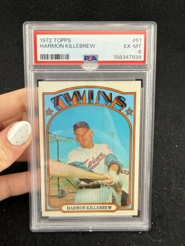 1972 Topps Harmon Killebrew Baseball Card: KEY WORDS: INDIAN ARTIFACT ARTIFACTS ARROWHEAD ARROWHEADS NATIVE AMERICAN MISSISSIPPIAN QUAPAW CADDO POTTERY COINS MORGAN DOLLAR PEACE DOLLAR SILVER COINS. All coins have been Sigma tested for
