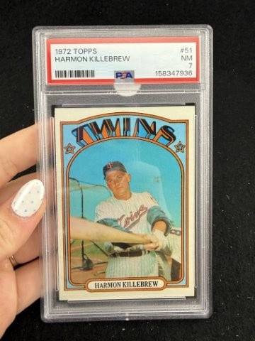 1972 Topps Harmon Killebrew Baseball Card: KEY WORDS: INDIAN ARTIFACT ARTIFACTS ARROWHEAD ARROWHEADS NATIVE AMERICAN MISSISSIPPIAN QUAPAW CADDO POTTERY COINS MORGAN DOLLAR PEACE DOLLAR SILVER COINS. All coins have been Sigma tested for authent
