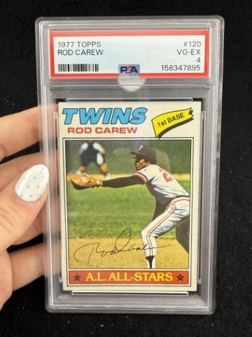 1977 Topps Rod Carew Baseball Card: KEY WORDS: INDIAN ARTIFACT ARTIFACTS ARROWHEAD ARROWHEADS NATIVE AMERICAN MISSISSIPPIAN QUAPAW CADDO POTTERY COINS MORGAN DOLLAR PEACE DOLLAR SILVER COINS. All coins have been Sigma tested for authent