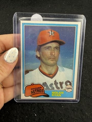 1981 Topps Nolan Ryan Baseball Card: KEY WORDS: INDIAN ARTIFACT ARTIFACTS ARROWHEAD ARROWHEADS NATIVE AMERICAN MISSISSIPPIAN QUAPAW CADDO POTTERY COINS MORGAN DOLLAR PEACE DOLLAR SILVER COINS. All coins have been Sigma tested for authent