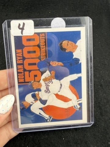 Nolan Ryan Upper Deck Card: KEY WORDS: INDIAN ARTIFACT ARTIFACTS ARROWHEAD ARROWHEADS NATIVE AMERICAN MISSISSIPPIAN QUAPAW CADDO POTTERY COINS MORGAN DOLLAR PEACE DOLLAR SILVER COINS. All coins have been Sigma tested for