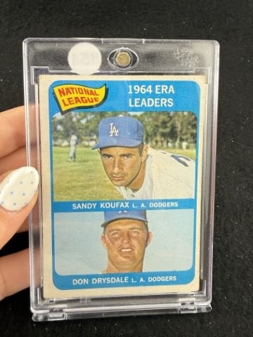 1965 Topps Sandy Koufax Baseball Card: KEY WORDS: INDIAN ARTIFACT ARTIFACTS ARROWHEAD ARROWHEADS NATIVE AMERICAN MISSISSIPPIAN QUAPAW CADDO POTTERY COINS MORGAN DOLLAR PEACE DOLLAR SILVER COINS. All coins have been Sigma tested for