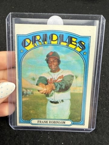 1972 Topps Frank Robinson Baseball Card: KEY WORDS: INDIAN ARTIFACT ARTIFACTS ARROWHEAD ARROWHEADS NATIVE AMERICAN MISSISSIPPIAN QUAPAW CADDO POTTERY COINS MORGAN DOLLAR PEACE DOLLAR SILVER COINS. All coins have been Sigma tested for