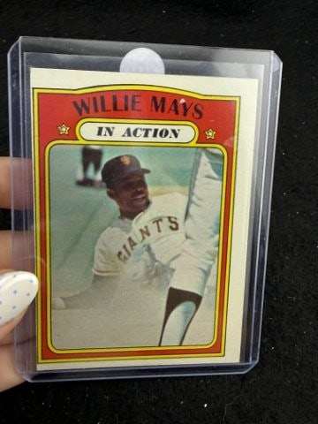 1972 Topps Willie Mays Baseball Card: KEY WORDS: INDIAN ARTIFACT ARTIFACTS ARROWHEAD ARROWHEADS NATIVE AMERICAN MISSISSIPPIAN QUAPAW CADDO POTTERY COINS MORGAN DOLLAR PEACE DOLLAR SILVER COINS. All coins have been Sigma tested for