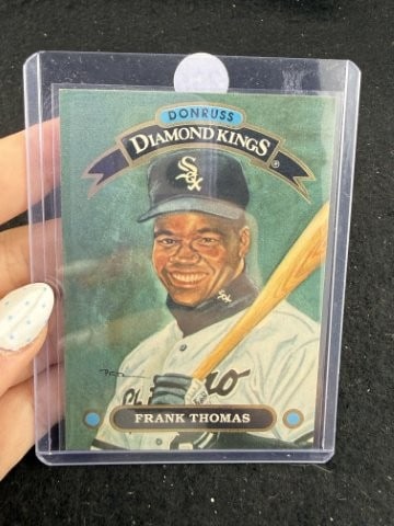 Frank Thomas Diamond King Baseball Card: KEY WORDS: INDIAN ARTIFACT ARTIFACTS ARROWHEAD ARROWHEADS NATIVE AMERICAN MISSISSIPPIAN QUAPAW CADDO POTTERY COINS MORGAN DOLLAR PEACE DOLLAR SILVER COINS. All coins have been Sigma tested for authent