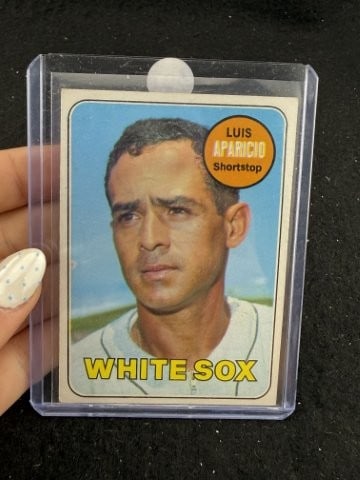 1969 Louise Aparicio Baseball Card: KEY WORDS: INDIAN ARTIFACT ARTIFACTS ARROWHEAD ARROWHEADS NATIVE AMERICAN MISSISSIPPIAN QUAPAW CADDO POTTERY COINS MORGAN DOLLAR PEACE DOLLAR SILVER COINS. All coins have been Sigma tested for authent