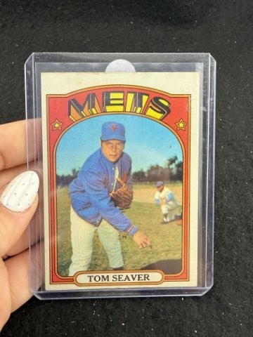 1972 Topps Tom Seaver Baseball Card: KEY WORDS: INDIAN ARTIFACT ARTIFACTS ARROWHEAD ARROWHEADS NATIVE AMERICAN MISSISSIPPIAN QUAPAW CADDO POTTERY COINS MORGAN DOLLAR PEACE DOLLAR SILVER COINS. All coins have been Sigma tested for