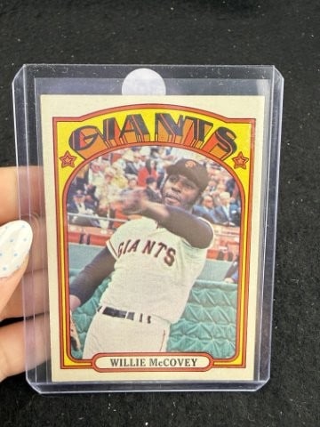 1972 Topps Willie McCovey Baseball Card: KEY WORDS: INDIAN ARTIFACT ARTIFACTS ARROWHEAD ARROWHEADS NATIVE AMERICAN MISSISSIPPIAN QUAPAW CADDO POTTERY COINS MORGAN DOLLAR PEACE DOLLAR SILVER COINS. All coins have been Sigma tested for