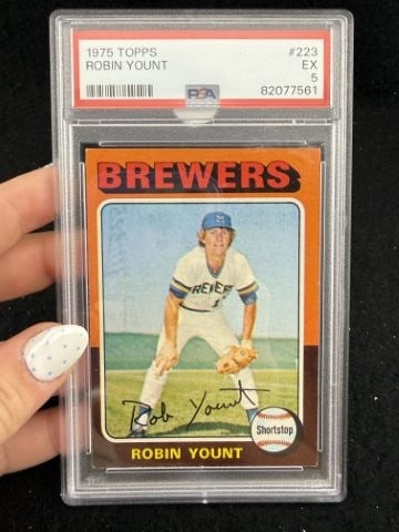 1975 Topps Robin Yount Baseball Card: KEY WORDS: INDIAN ARTIFACT ARTIFACTS ARROWHEAD ARROWHEADS NATIVE AMERICAN MISSISSIPPIAN QUAPAW CADDO POTTERY COINS MORGAN DOLLAR PEACE DOLLAR SILVER COINS. All coins have been Sigma tested for authent