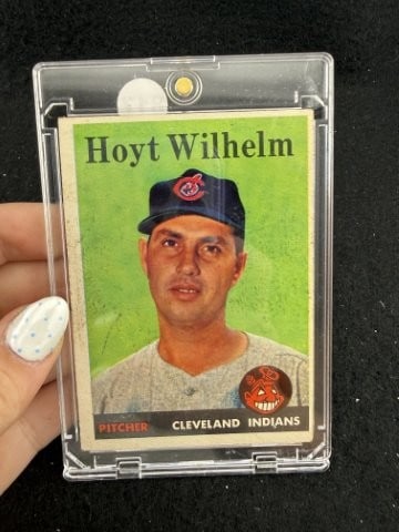 Topps Hoyt Wilhelm Baseball Card: KEY WORDS: INDIAN ARTIFACT ARTIFACTS ARROWHEAD ARROWHEADS NATIVE AMERICAN MISSISSIPPIAN QUAPAW CADDO POTTERY COINS MORGAN DOLLAR PEACE DOLLAR SILVER COINS. All coins have been Sigma tested for
