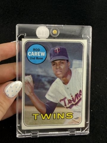 1969 Topps Rod Carew Baseball Card: KEY WORDS: INDIAN ARTIFACT ARTIFACTS ARROWHEAD ARROWHEADS NATIVE AMERICAN MISSISSIPPIAN QUAPAW CADDO POTTERY COINS MORGAN DOLLAR PEACE DOLLAR SILVER COINS. All coins have been Sigma tested for