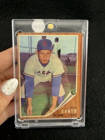 Topps Ron Santo Baseball Card: KEY WORDS: INDIAN ARTIFACT ARTIFACTS ARROWHEAD ARROWHEADS NATIVE AMERICAN MISSISSIPPIAN QUAPAW CADDO POTTERY COINS MORGAN DOLLAR PEACE DOLLAR SILVER COINS. All coins have been Sigma tested for