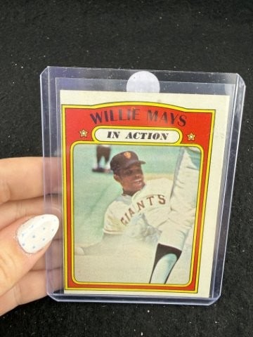Topps Willie Mays Baseball Card: KEY WORDS: INDIAN ARTIFACT ARTIFACTS ARROWHEAD ARROWHEADS NATIVE AMERICAN MISSISSIPPIAN QUAPAW CADDO POTTERY COINS MORGAN DOLLAR PEACE DOLLAR SILVER COINS. All coins have been Sigma tested for