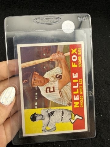Nellie Fox Baseball Card: KEY WORDS: INDIAN ARTIFACT ARTIFACTS ARROWHEAD ARROWHEADS NATIVE AMERICAN MISSISSIPPIAN QUAPAW CADDO POTTERY COINS MORGAN DOLLAR PEACE DOLLAR SILVER COINS. All coins have been Sigma tested for authent