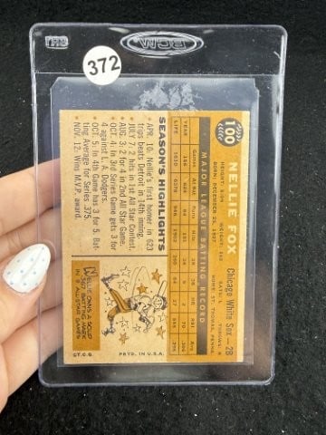 Nellie Fox Baseball Card - 2