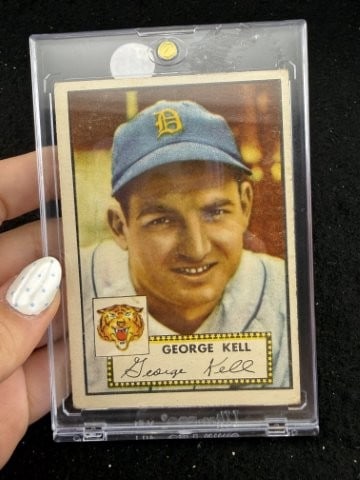 Topps George Kell Baseball Card: KEY WORDS: INDIAN ARTIFACT ARTIFACTS ARROWHEAD ARROWHEADS NATIVE AMERICAN MISSISSIPPIAN QUAPAW CADDO POTTERY COINS MORGAN DOLLAR PEACE DOLLAR SILVER COINS. All coins have been Sigma tested for