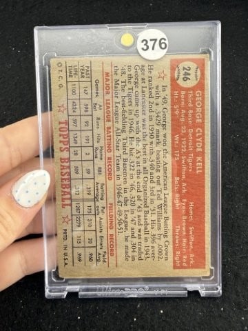 Topps George Kell Baseball Card - 2