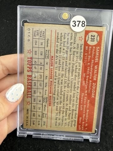 Sam Zoldak Baseball Card - 2