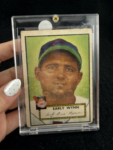 Topps Early Wynn Baseball Card: KEY WORDS: INDIAN ARTIFACT ARTIFACTS ARROWHEAD ARROWHEADS NATIVE AMERICAN MISSISSIPPIAN QUAPAW CADDO POTTERY COINS MORGAN DOLLAR PEACE DOLLAR SILVER COINS. All coins have been Sigma tested for