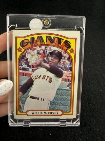 1972 Topps Willie McCovey Baseball Card: KEY WORDS: INDIAN ARTIFACT ARTIFACTS ARROWHEAD ARROWHEADS NATIVE AMERICAN MISSISSIPPIAN QUAPAW CADDO POTTERY COINS MORGAN DOLLAR PEACE DOLLAR SILVER COINS. All coins have been Sigma tested for
