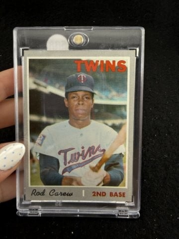 1970 Topps Rod Carew Baseball Card: KEY WORDS: INDIAN ARTIFACT ARTIFACTS ARROWHEAD ARROWHEADS NATIVE AMERICAN MISSISSIPPIAN QUAPAW CADDO POTTERY COINS MORGAN DOLLAR PEACE DOLLAR SILVER COINS. All coins have been Sigma tested for