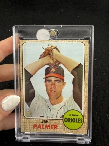 1968 Topps Jim Palmer Baseball Card: KEY WORDS: INDIAN ARTIFACT ARTIFACTS ARROWHEAD ARROWHEADS NATIVE AMERICAN MISSISSIPPIAN QUAPAW CADDO POTTERY COINS MORGAN DOLLAR PEACE DOLLAR SILVER COINS. All coins have been Sigma tested for authent