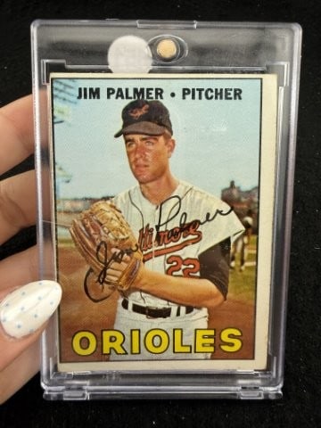 1967 Topps Jim Palmer Baseball Card: KEY WORDS: INDIAN ARTIFACT ARTIFACTS ARROWHEAD ARROWHEADS NATIVE AMERICAN MISSISSIPPIAN QUAPAW CADDO POTTERY COINS MORGAN DOLLAR PEACE DOLLAR SILVER COINS. All coins have been Sigma tested for