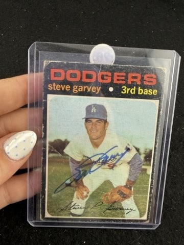 Steve Garvey Hand Signed Authentic Autograph: KEY WORDS: INDIAN ARTIFACT ARTIFACTS ARROWHEAD ARROWHEADS NATIVE AMERICAN MISSISSIPPIAN QUAPAW CADDO POTTERY COINS MORGAN DOLLAR PEACE DOLLAR SILVER COINS. All coins have been Sigma tested for