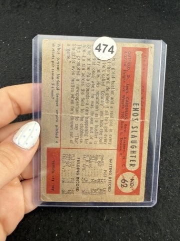 Bowman Enos Slaughter Baseball Card - 2
