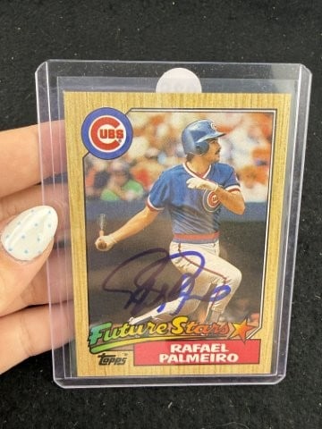 Rafael Palmeiro Hand Signed Authentic Autograph: KEY WORDS: INDIAN ARTIFACT ARTIFACTS ARROWHEAD ARROWHEADS NATIVE AMERICAN MISSISSIPPIAN QUAPAW CADDO POTTERY COINS MORGAN DOLLAR PEACE DOLLAR SILVER COINS. All coins have been Sigma tested for