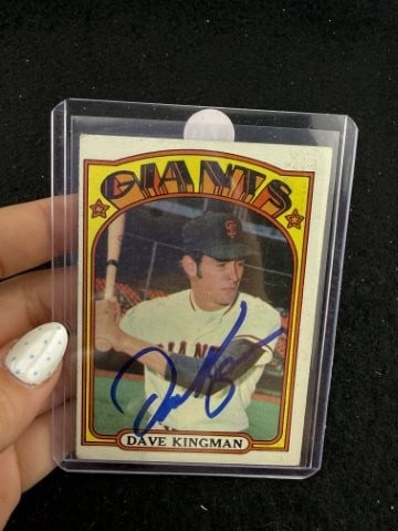 Dave Kingman Hand Signed Authentic Autograph: KEY WORDS: INDIAN ARTIFACT ARTIFACTS ARROWHEAD ARROWHEADS NATIVE AMERICAN MISSISSIPPIAN QUAPAW CADDO POTTERY COINS MORGAN DOLLAR PEACE DOLLAR SILVER COINS. All coins have been Sigma tested for authent