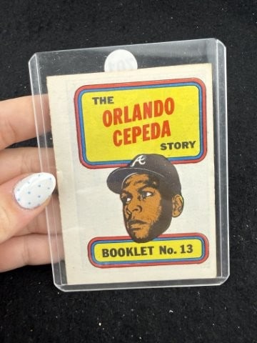 Orlando Cepeda Story Booklet Baseball Card: KEY WORDS: INDIAN ARTIFACT ARTIFACTS ARROWHEAD ARROWHEADS NATIVE AMERICAN MISSISSIPPIAN QUAPAW CADDO POTTERY COINS MORGAN DOLLAR PEACE DOLLAR SILVER COINS. All coins have been Sigma tested for authent
