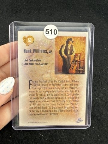 Hank Williams Jr. Hand Signed Authentic Autograph - 2
