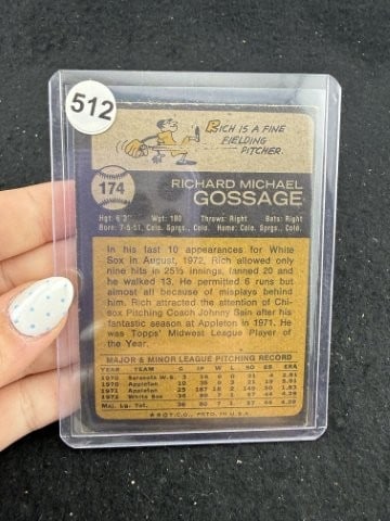 Goose Gossage Hand Signed Authentic Autograph - 2