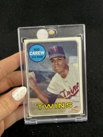1969 Topps Rod Carew Baseball Card: KEY WORDS: INDIAN ARTIFACT ARTIFACTS ARROWHEAD ARROWHEADS NATIVE AMERICAN MISSISSIPPIAN QUAPAW CADDO POTTERY COINS MORGAN DOLLAR PEACE DOLLAR SILVER COINS. All coins have been Sigma tested for