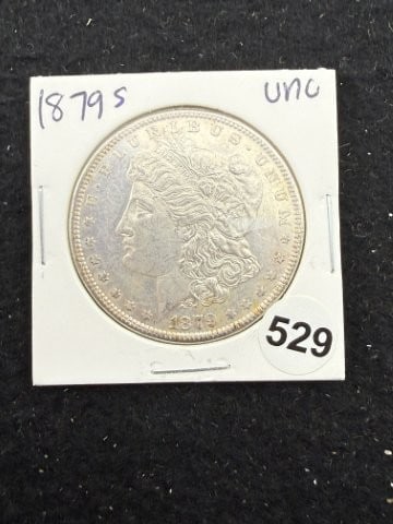 1900 UNC Morgan Silver Dollar Coin - 3