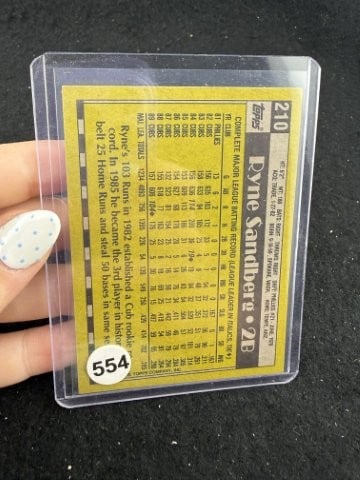 Ryne Sandberg Hand Signed Authentic Autograph - 2