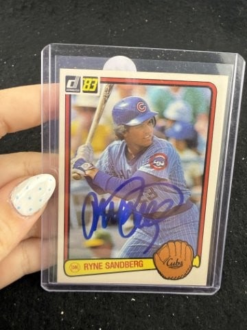 Ryne Sandberg Hand Signed Authentic Autograph: KEY WORDS: INDIAN ARTIFACT ARTIFACTS ARROWHEAD ARROWHEADS NATIVE AMERICAN MISSISSIPPIAN QUAPAW CADDO POTTERY COINS MORGAN DOLLAR PEACE DOLLAR SILVER COINS. All coins have been Sigma tested for authent