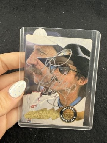 Richard Petty Hand Signed Authentic Autograph: KEY WORDS: INDIAN ARTIFACT ARTIFACTS ARROWHEAD ARROWHEADS NATIVE AMERICAN MISSISSIPPIAN QUAPAW CADDO POTTERY COINS MORGAN DOLLAR PEACE DOLLAR SILVER COINS. All coins have been Sigma tested for authent