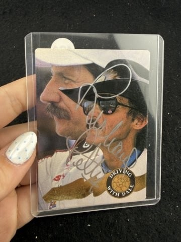 Richard Petty Hand Signed Authentic Autograph: KEY WORDS: INDIAN ARTIFACT ARTIFACTS ARROWHEAD ARROWHEADS NATIVE AMERICAN MISSISSIPPIAN QUAPAW CADDO POTTERY COINS MORGAN DOLLAR PEACE DOLLAR SILVER COINS. All coins have been Sigma tested for authent