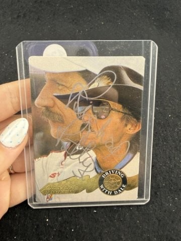 Richard Petty Hand Signed Authentic Autograph: KEY WORDS: INDIAN ARTIFACT ARTIFACTS ARROWHEAD ARROWHEADS NATIVE AMERICAN MISSISSIPPIAN QUAPAW CADDO POTTERY COINS MORGAN DOLLAR PEACE DOLLAR SILVER COINS. All coins have been Sigma tested for authent
