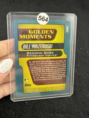 Bill Mazeroski Hand Signed Authentic Autograph - 2