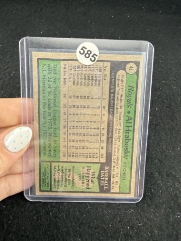 Al Hrabosky Hand Signed Authentic Autograph - 2