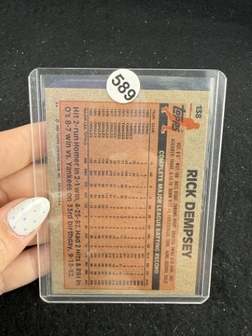 Rick Dempsey Hand Signed Authentic Autograph - 2